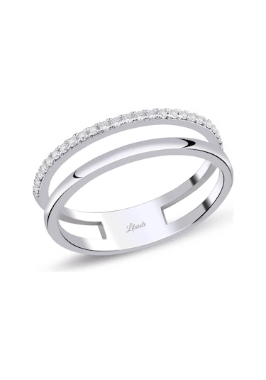 Lilarote 0.14 Ct Alyanslı Su Yolu Pırlanta Yüzük