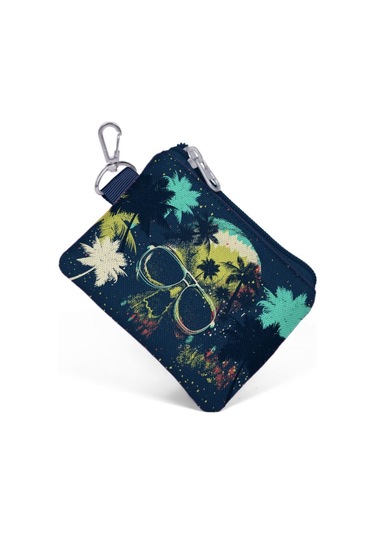 Coral High Kurukafa Baskılı Bozuk Para Çantası - Erkek Çocuk