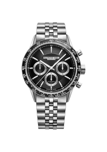 Raymond Weil Mens Chronograph Tri-compax Bracelet Watch 7741-st1- Altın - Mavi