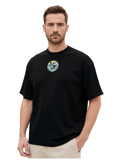Ogc Köpek Balığı Oversize Unisex T-shirt Siyah