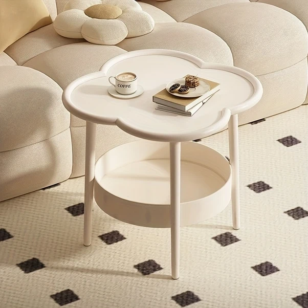 Gateesat Beyaz Modern Dairesel Mobil Depolama Rafı, Alet Ve Ev Organizasyonu İçin Beyaz