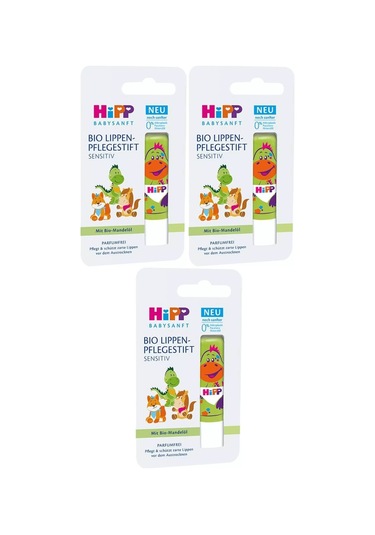 Hipp Babysanft Organik Dudak Nemlendiricisi 4.8gr 3 Lü Set
