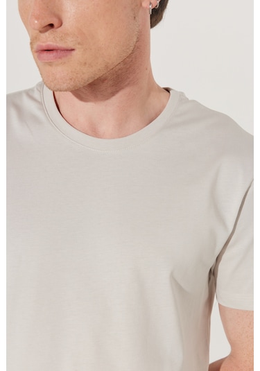 AC&Co / Altınyıldız Classics Erkek Grı Slim Fit Dar Kesim %100 Pamuk Bisiklet Yaka Kısa Kollu Tişört Gri AC&Co / Altınyıldız Classics Erkek Grı Slim Fit Dar Kesim %100 Pamuk Bisiklet Yaka Kısa Kollu Tişört Gri