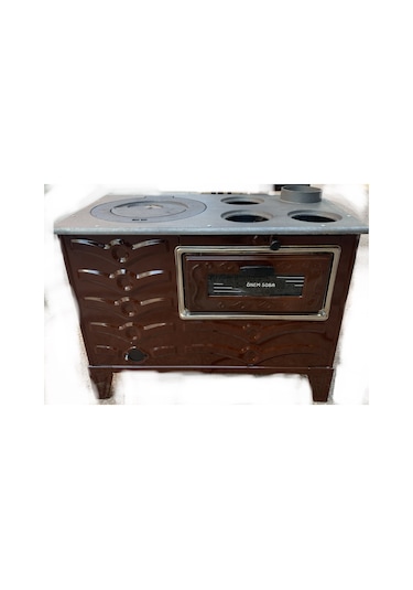 Önem Emaye Kovalı Kuzine Soba Fırınlı Uyuyan Odun Kömür Sobası
