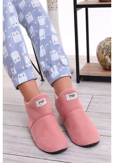 U001 Erkek Kadın Çocuk Ev Pandufu Botu Ev Ayakkabısı Pudra