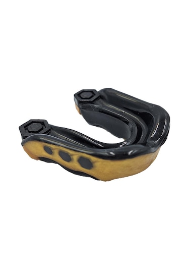 Dragondo 99124 Profesyonel Jel Dişlik Ve Saklama Kutusu Muay Thai Dişlik Boks Dişlik Siyah - Altın