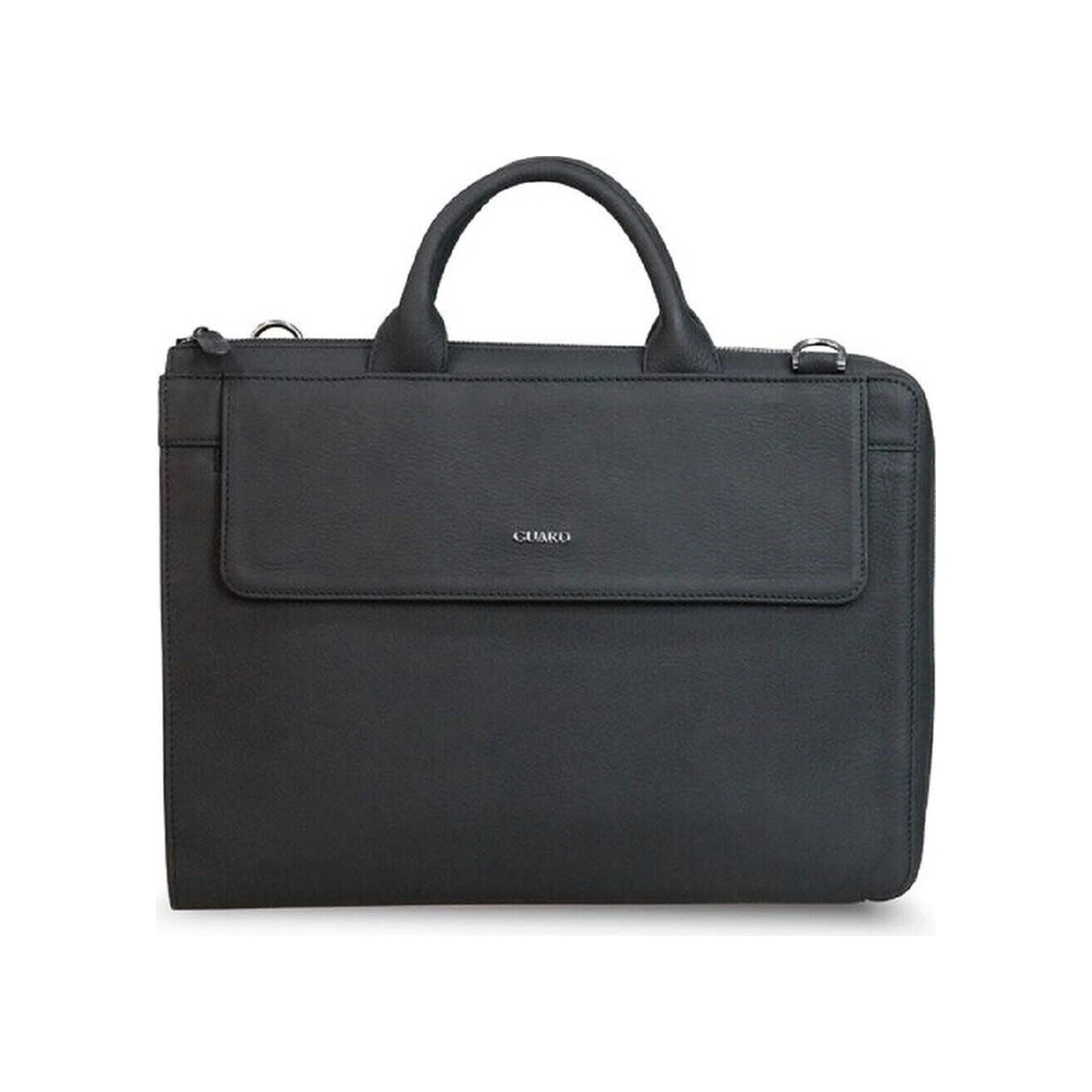 Hakiki Deri Mat Siyah İnce Laptop & Evrak Çantası 326 -115462 Siyah