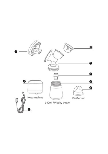Didadodo Xindoker Elektrikli Göğüs Pompası - 9+1 Ayarlı Emme Seviyesi, Led Ekranlı, Hafif Ve Ergonomik