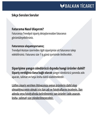 6 Kg Köpüklü Yangın Tüpü +levha +askı