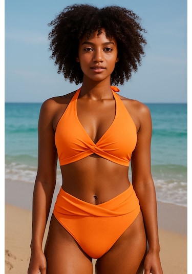 Deep Beach Twist Bikini Takım Mor