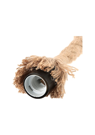 Dofolink Vintage Kenevir Teli Avize - Tek Kafa, 50cm Uzunluk, E26/e27 Lamba Tabanı, Ac110v, Ampul Yok - Ev, Restoran Dekor Işıldıcı Diğer