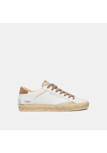 White Sneaker Erkek 190002pp8.10 Crime London Dıstressed Lo Beyaz