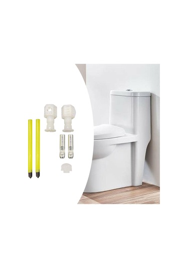 Suntek Klozet Oturağı Vidası 400kg Yük Kapasitesi Donanımı Üstten Monteli