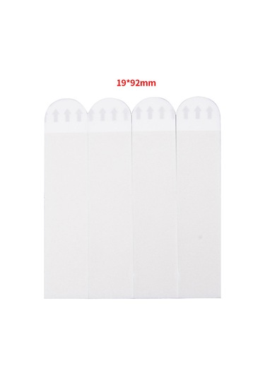 Yifomall 36 Çift 19x92mm Nylon Duvar Stickerı - Yokuşsuz Rakamcı, Bıçak Olmayan, Güçlü Yapışkan, Taşınabilir Magic Tape Örgü + Saç Yüzü Beyaz