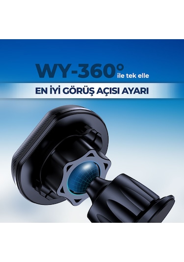 Woyax By Deji Mıknatıslı Kancalı Araç İçi Telefon Tutucu