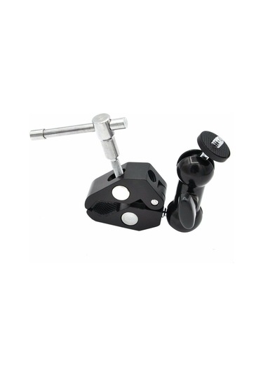 Ayex Dual Ball Heads Magic Arm + Super Crab Clamp Kelepçe