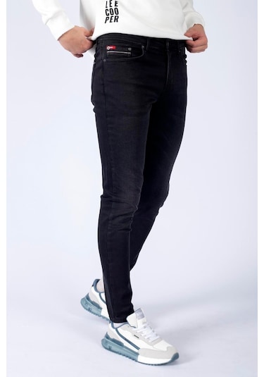 Lee Cooper Jeff Normal Bel Dar Kesim Çok Dar Paça Gri Erkek Jean Pantolon-15684 Gri