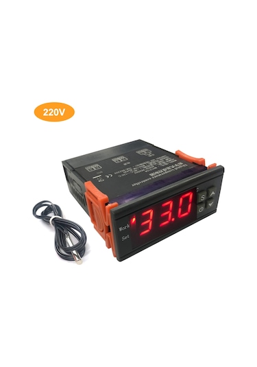Moveevo Sıcaklık Kontrol Cihazı Mh-1210a: Akıllı Dijital Gösterge, -40 C 120 C Aralığı, 220v, Ntc Sensörlü