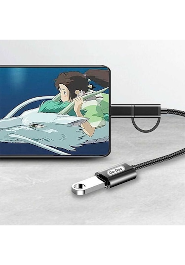 Go Des GD-CT033 2 in 1 USB 3.0 to Micro / Type-C OTG Dönüştürücü Çevirici Tak & Çalıştır - ZORE-257768