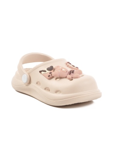 Ekru Eva Hafif Kız Çocuk Sabo Terlik 303 P Bej