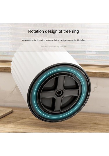 Beyaz Döner Bıçak Tutucu Mutfak Depolama Rafı Çubuk Saklama Tüpü Çubuk Saklama Kutusu Bıçak Saklama Rafı