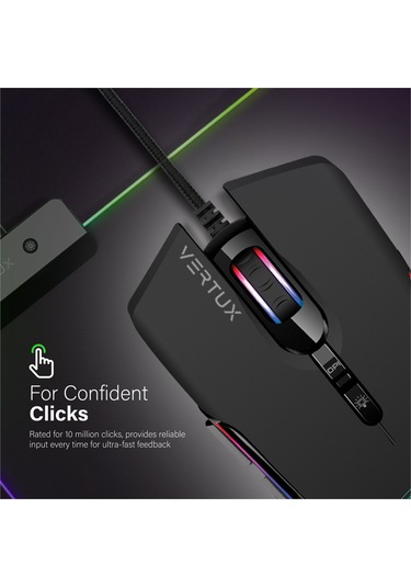 Vertux Assaulter Kablolu GameCharged RGB Optik Oyuncu Mouse