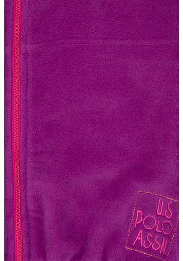 U.s. Polo Assn. Kız Çocuk Menekşe Hırka Örme 50318001-vr037 Menekse