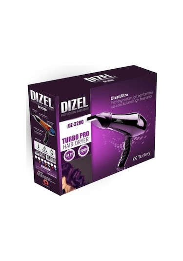 Dizel DZ-3200 2500 W Saç Kurutma Makinası