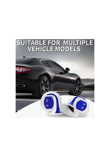 Chuangyinshop White Blue 12v Yüksek Perdeli Model Sekiz Tonlu Araç Hoparlörü Evrensel