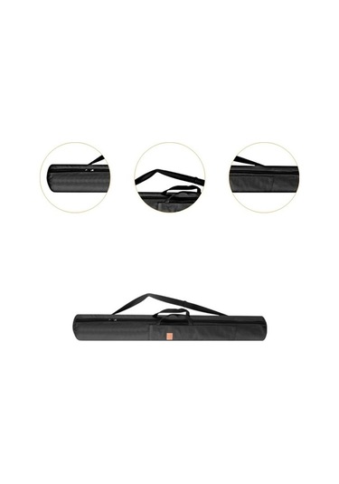 Pazly Balıkçı Çubuk Torba Tuval Erkekler İçin Siyah Spor Çanta