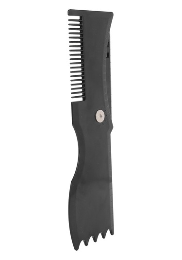 Maiyame Siyah Plastik 360 Derece Döner Sakal Şekillendirme Kalıbı - Ergonomik Tutuş, Simetrik Ve Hassas Kesim İçin Sakal Tasarım Aracı