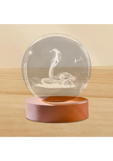 Dolıty Kristal Küre Dekor Taşınabilir Çok Fonksiyonlu Led Çok Renkli