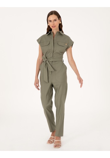 Pierre Cardin Kadın Haki Tulum Dokuma 50301185-vr027 Haki