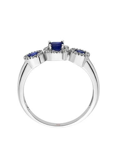 Sirius Safir Ve Pırlanta Taşlı Tria Yüzük 0805R0003