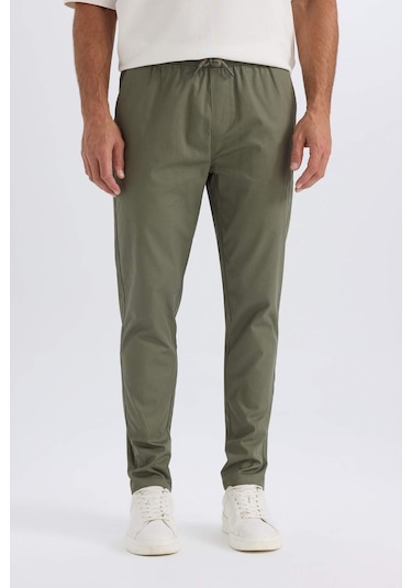DeFacto %100 Pamuk Yazlık Jogger Chino Pantolon Beli Bağcıklı Cepli Düz Paça Z9933AZ25SPKH430 DeFacto %100 Pamuk Yazlık Jogger Chino Pantolon Beli Bağcıklı Cepli Düz Paça Z9933AZ25SPKH430