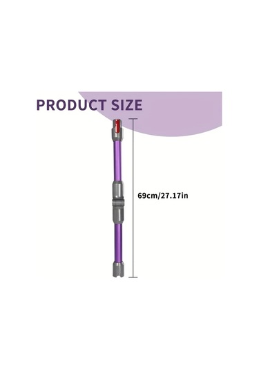 Fochsia 1pc Quick Release Uzun Süpürge Wand Uzantısı  V7 V8 V10 V11 V15 Uyumlu