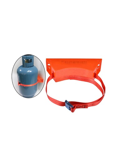 Suntek Güçlü Kayışlı Gaz Tüpü Braketi Aksesuarı Turuncu