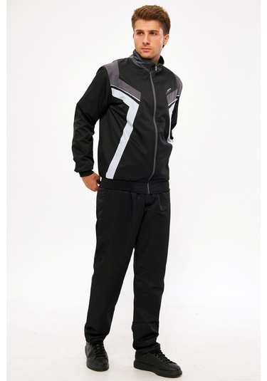 Enrico Ferry Erkek Siyah Marathon Eşofman Takımı Edy2637s Siyah