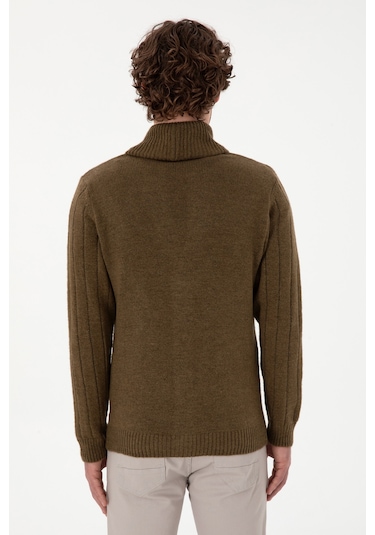 U.s. Polo Assn. Erkek Haki Hırka Triko 50297061-vr027 Haki