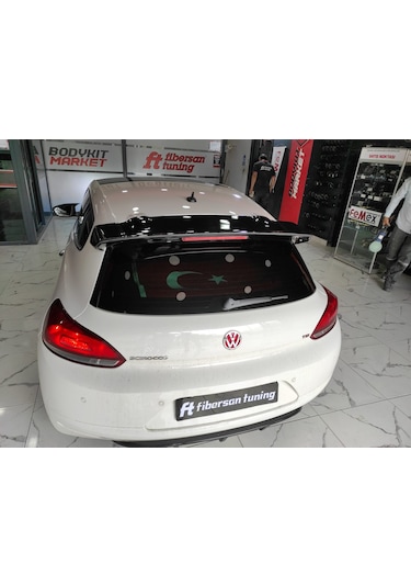 Vw Scirocco 2009-2014 R Cup Spoiler Kısa ----fibersan Tuning