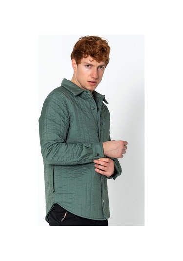 Erkek Regular Çok Cepli Astarlı Kısa Mont 001