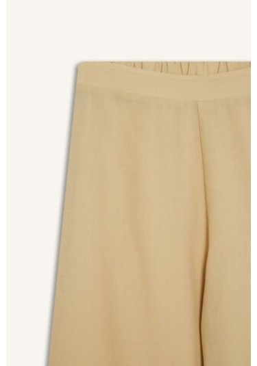 DeFacto Regular Fit Brode Plaj Pantolonu-Fall in Love E0602AX25SMBG387 Bej