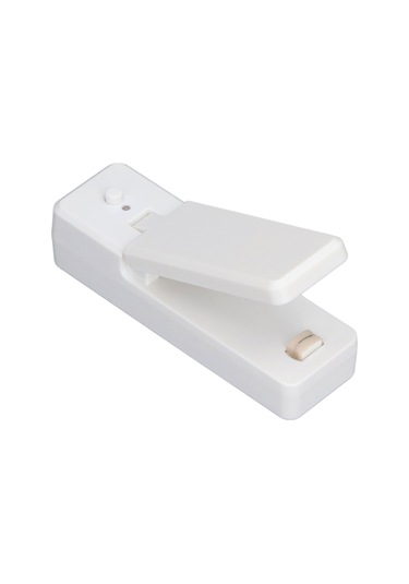 Tenfowee Ev Ve Seyahat İçin Usb Şarjlı Manyetik Mini Poşet Kapama Makinesi - Yemekleri Taze Tutan Kesici Ve Kapatici, Beyaz Beyaz