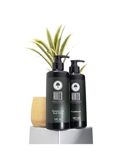 Roots Aromatherapy Şampuan And Body Wash 380 ML + Saç Kremi 380 ML