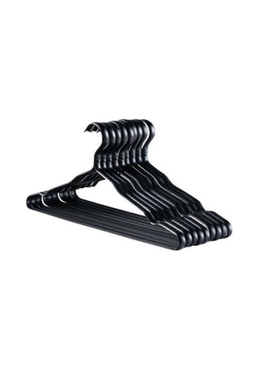 Ganzhoushop 10 Adet Alüminyum Alaşımlı Metal Elbise Askısı Deforme Olmayan Ağır Hizmet Tipi Ceket Kurutma Rafı Yivli Ceket Gömlek Pantolon Zekai Çok Renkli