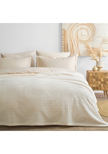 Yataş Bedding Holly Wellsoft Çift Kişilik Battaniye - Şampanya