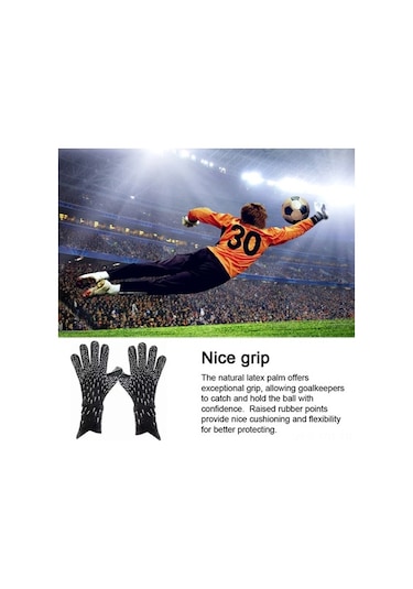 Artfulabode Yetişkinler Ve Siyah Nefes Lateks Kaymaz Kalınlaştırılmış Kalecisi İçin Gençler Futbol Futbol Eldivenleri Eldivenleri Eldivenleri Antrenman Alabilir Rb Siyah