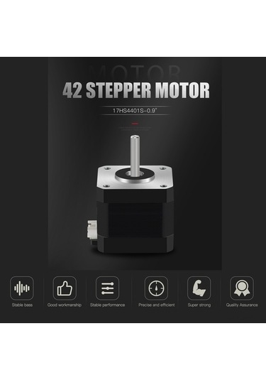 Flybuy Yüksek Hassasiyetli 42 Adım Motoru, 0.9 Açılı, 1m Kablo, Sessiz Ve Güçlü