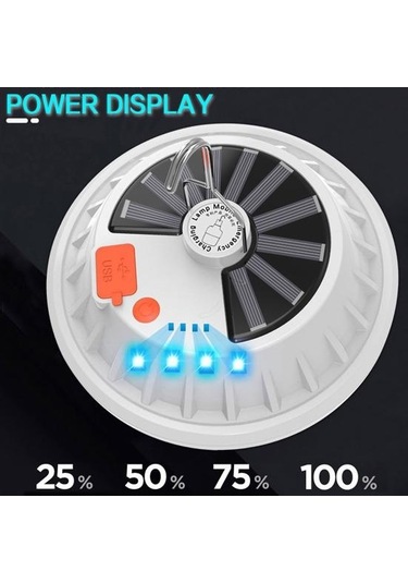 Güneş Işığı Şarj Edilebilir Parlaklık Asılı Yüksek 120led 2000lm Dış Mekan İçin Güneş Işığı Kamp Feneri B Çok Renkli