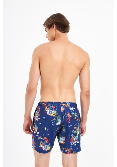 John Frank All Over Erkek Mayo Şort Jfssswl82-reefs Lacivert
